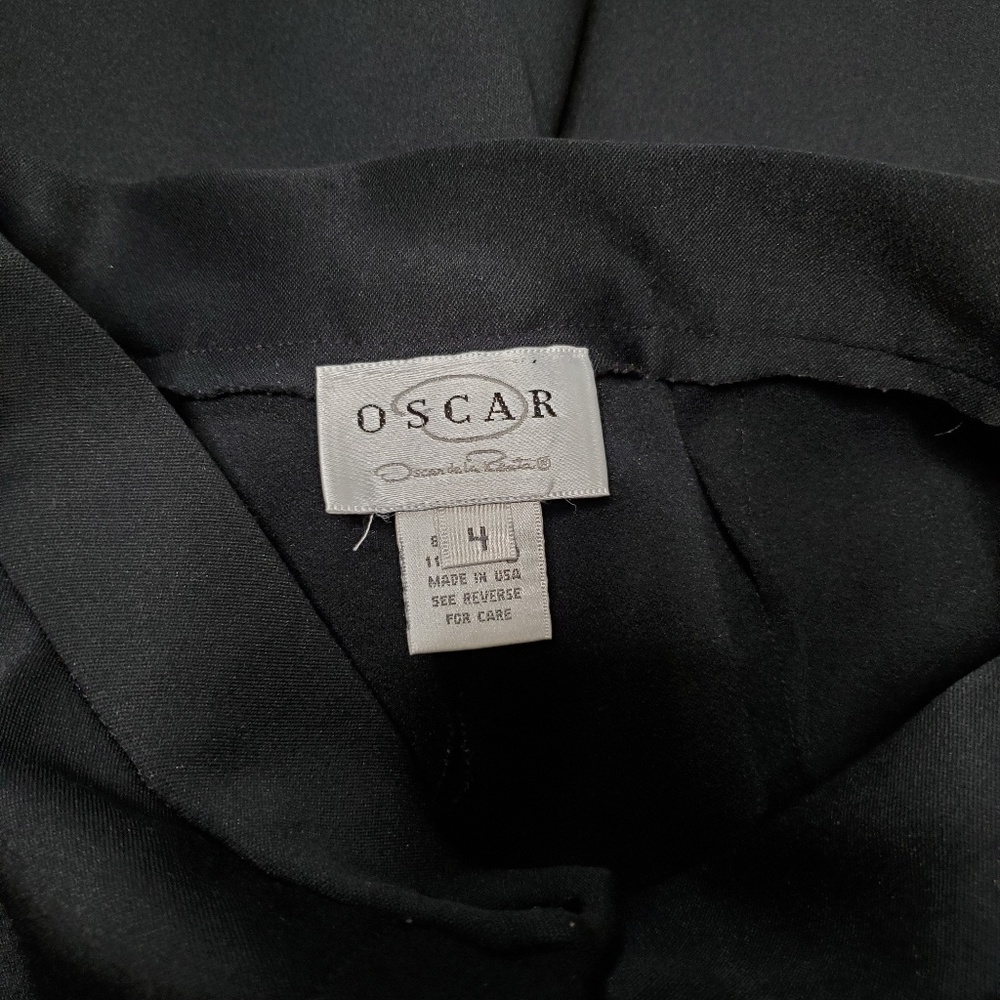 Oscar de la Renta Black High Rise Stretch Skinny Pants Size 4 (Fit 2) - Picture 5 of 6